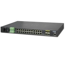 IGSW-24040T индустриальный управляемый коммутатор/ IP30 19" Rack Mountable Industrial L2+/L4 Managed Ethernet Switch, 24*1000T with 4 shared 100/1000X SFP (-40 - 75 C, AC + 2 DC, DIDO, ERPS Ring, 1588)