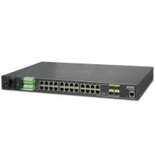 IGSW-24040T индустриальный управляемый коммутатор/ IP30 19" Rack Mountable Industrial L2+/L4 Managed Ethernet Switch, 24*1000T with 4 shared 100/1000X SFP (-40 - 75 C, AC + 2 DC, DIDO, ERPS Ring, 1588)