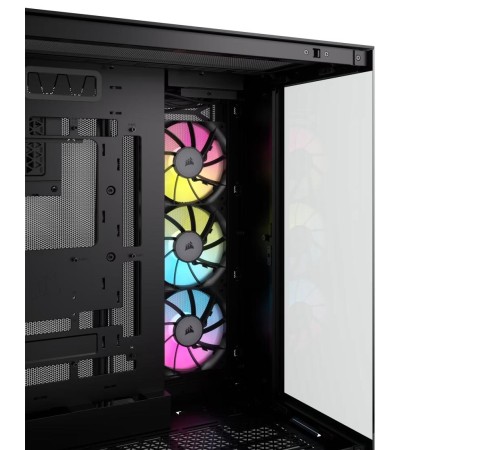 Корпус без блока питания/ Case Corsair iCUE LINK 6500X RGB, Midi-Tower, TG, 3x120mm RGB, 4xUSB-A 3.2, 1xUSB 3.2 Type-C, E-ATX, ATX, mATX, mITX Black