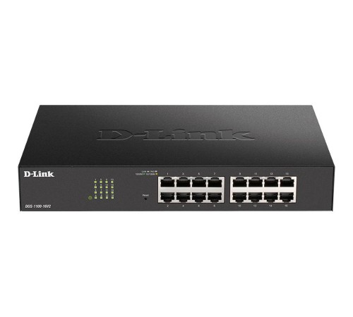 Коммутатор/ DGS-1100-16V2 EasySmart L2 Switch 16х1000Base-T