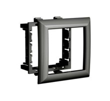 Рамка-суппорт "Avanti" для "In-liner Front", черный, 2 модуля