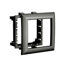 Рамка-суппорт "Avanti" для "In-liner Front", черный, 2 модуля