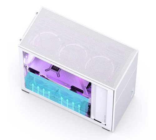 Корпус без блока питания/ Case JONSBO D41 MESH, Midi-Tower, TG, no fan, 1xUSB-A 3.2 + 1xUSB-C 3.2, ATX, mATX White