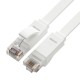 Greenconnect Патч-корд PROF плоский прямой 7.5m, UTP медь кат.6, белый, 30 AWG, ethernet high speed 10 Гбит/с, RJ45, T568B, GCR-51795
