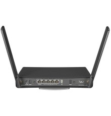Точка доступа MikroTik hAP ac3 with 4-core 716 MHz CPU, 256MB RAM, 5 x Gigabit LAN (PoE-out on port#5), two wireless interfaces (built-in 2.4Ghz 802.11b/g/n two chain, built-in 5Ghz 802.11ac two chain), 3dBi 2.4GHz