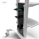 ONKRON мобильная стойка для ТВ 50"-86", макс 105.9кг, белая TS1881