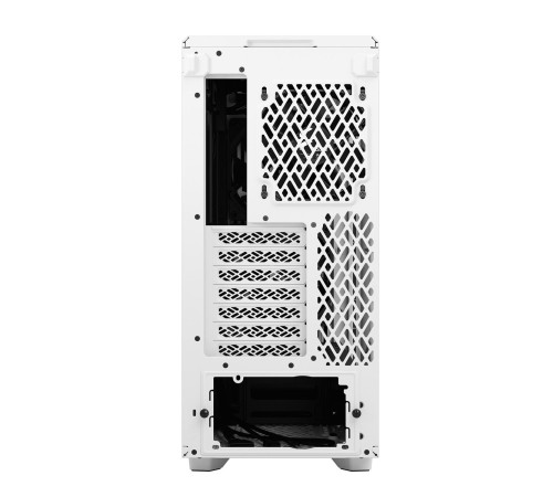 Корпус ПК без блока питания/ Case Fractal Design Meshify 2 Compact TG Clear Tint, Midi-Tower, 2x140mm + 1x120mm, 2xUSB-A 3.2 + 1xUSB 3.2 Type-C ATX, mATX, mITX White