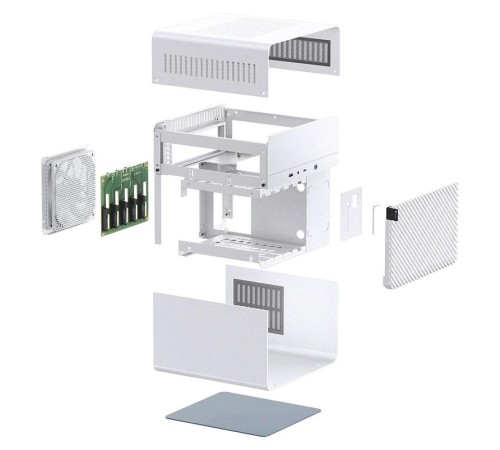 Корпус без блока питания/ Case JONSBO N2, Mini-Tower, 1x120mm, 1xUSB-A 3.0 + 1xUSB-C 3.2, SFX PSU Support, mITX White Корпус без блока питания/ Case JONSBO N2, Mini-Tower, 1x120mm, 1xUSB-A 3.0 + 1xUSB-C 3.2, SFX PSU Support, mITX White