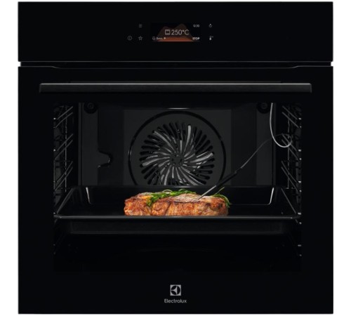 Встраиваемые электрические духовки ELECTROLUX/ Духовой шкаф AssistedCooking с пиролизом, основной цвет - нержавеющая сталь, сенсорное управление, цветной ЖК-дисплей, электронное регулирование времени и температуры, будильник,  таймер отключения, отложенны