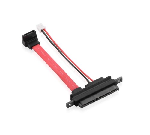 Кабель SATA 22pin F to sata 7pin F 90 градусов + 2P HS GCR