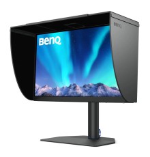 Мониторы/ Benq SW272Q 27'', 2560x1440, IPS,  60Hz, 1000:1, 300cd, 5ms, 2*HDMI, DP; 2*USB 3.0, USB C*90W, Height adj 140, Pivot, 100% sRGB, Flicker-free;Low Blue Light, Calibration Report, Shading Hood, 3Y, Grey