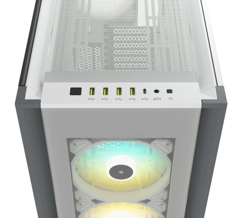Корпус без блока питания/ Case Corsair iCUE 7000X RGB, Full-Tower, TG, 4x140mm RGB, 4xUSB-A 3.0, 1xUSB 3.2 Type-C, E-ATX, ATX, mATX, mITX White