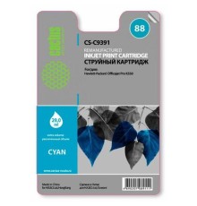 -/ Картридж струйный Cactus CS-C9391 №88 голубой (29мл) для HP DJ Pro K550