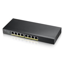 Коммутатор Smart L2 PoE+ Zyxel NebulaFlex GS1915-8EP, 8xGE PoE+, бесшумный (без вентилятора), бюджет PoE 60 Вт