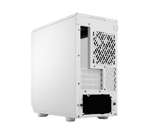 Корпус ПК без блока питания/ Case Fractal Design Meshify 2 Mini TG Clear Tint, Mini-Tower, 1x120mm + 1x140mm, 2xUSB-A 3.2 + 1xUSB 3.2 Type-C mATX, mITX, mDTX White