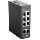 Коммутатор/ DIS-100G-10S Unmanaged Industrial Switch 8x1000Base-T, 2x1000Base-X SFP, Surge 6KV, Alarm relay, DIN-Rail, metal case IP40, -20 to 65°C, only DC power, w/o power supply