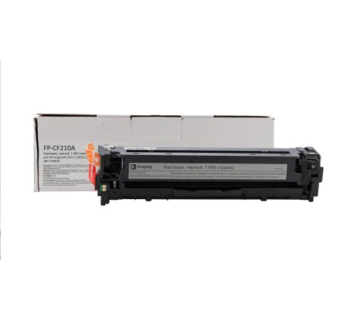 Картридж, черный, 1 600 страниц, для HP моделей Color LJ M251n/M276nw Canon LBP-7100CN (аналог CF210A/CRG131BK/CRG731BK/CRG331BK), FP-CF210A