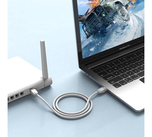 Патч-корд Vention прямой UTP cat.6, RJ45 - 3м. Серый