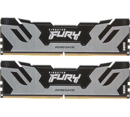 Память оперативная/ Kingston 32GB 6800MT/s DDR5 CL36 DIMM (Kit of 2) FURY Renegade Silver XMP Память оперативная/ Kingston 32GB 6800MT/s DDR5 CL36 DIMM (Kit of 2) FURY Renegade Silver XMP
