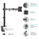 ONKRON кронштейн для монитора 13"-34" настольный, чёрный D121E