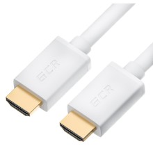 Greenconnect Кабель 0.3m HDMI версия 2.0 HDR 4:2:2, Ultra HD, 4K 60 fps 60Hz/5K*30Hz, 3D, AUDIO, 18.0 Гбит/с, 28/28 AWG, OD7.3mm, тройной экран, белый, GCR-HM761-0.3m