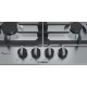 Встраиваемая газовая панель BOSCH Газ,  !! 5.2x58.2x52, нерж.сталь, независимая, серебристая, автоподжиг, газ-контроль