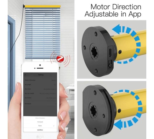 Привод MOES Motor Zigbee, DC 5В, 1600 мА Привод MOES Motor Zigbee, DC 5В, 1600 мА