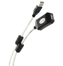 Кабель-адаптер/ Кабель-адаптер USB2.0-repeater, удлинительный активный <Am-->Af> 25м Aopen<ACU823-25M>