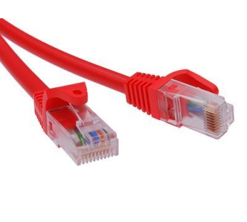Патч-корд экранированный CAT6 F/UTP 4х2, LSZH, красный, 5.0м