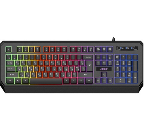 Клавиатура/ Клавиатура Acer OKW300 USB for gamer LED black