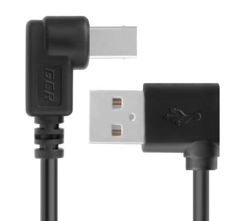 Greenconnect Кабель 1.5m USB 2.0, AM угловой/BM угловой, черный, 28/28 AWG, экран, армированный, морозостойкий, GCR-51172 Greenconnect Кабель 1.5m USB 2.0, AM угловой/BM угловой, черный, 28/28 AWG, экран, армированный, морозостойкий, GCR-51172