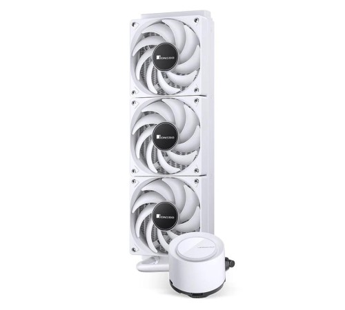 Система жидкостного охлаждения/ Water Cooling System JONSBO TG-360 White (300W, 360mm, White, ARGB/ Fans: 3x120mm, 66.19CFM, 35.4dBA, 1800RPM/ Pump height 72mm, 30dBA, 2400RPM, Rad thickness 27mm/ S: 1700, 1200, 115X, AM5, AM4) Система жидкостного охлаждения/ Water Cooling System JONSBO TG-360 White (300W, 360mm, White, ARGB/ Fans: 3x120mm, 66.19CFM, 35.4dBA, 1800RPM/ Pump height 72mm, 30dBA, 2400RPM, Rad thickness 27mm/ S: 1700, 1200, 115X, AM5, AM4)
