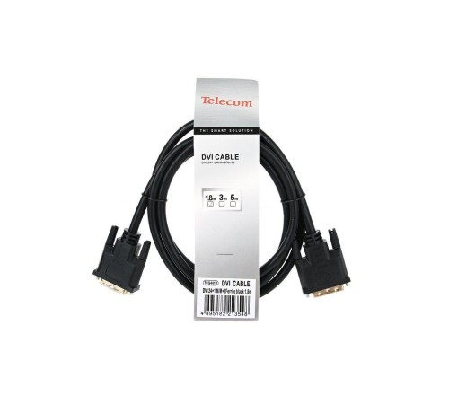 Кабель/ Кабель DVI-D--DVI-D Dual link 25M/25M, экран, феррит.кольца, 1.8м Telecom <TCG441D-1.8M>