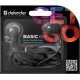 Defender #1 Наушники вставки Basic 618 черный