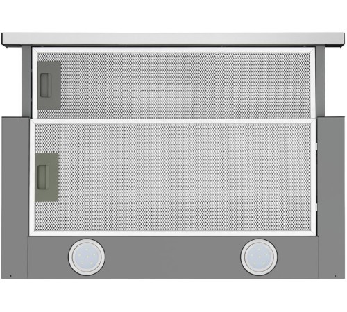 ВЫТЯЖКА HOMSair Flat 50 Inox/ встраиваемая, кнопочное управление, 2 скорости, 520 м3/ч, до 20 м2, 45 дБ, угольный фильтр CF110 - 1 шт, ШхВхД: 500х176х280 мм, нерж. сталь