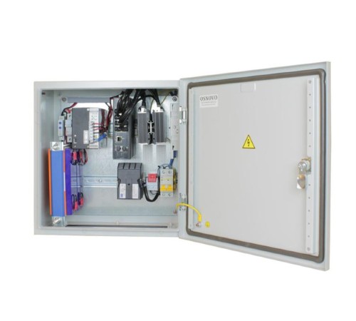 Коммутатор/ OS-44TB3(SW-60812/I) Уличный коммутатор с термостабилизацией, грозозащитой и резервным питанием на базе уличной станции OSNOVO OS-44TB1