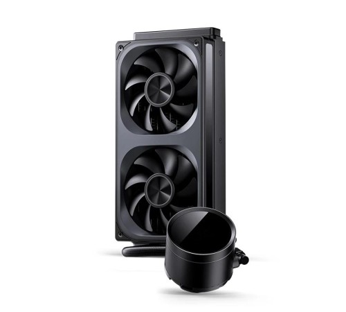 Система жидкостного охлаждения/ Water Cooling System JONSBO TH-240 Black (260W, 240mm, LED temp., Black, ARGB/ Fans: 2x120mm, 62.4CFM, 37.3dBA, 2400RPM/ Pump height 72mm, 30dBA, 2400RPM, Rad thickness 27mm/ S: 1851, 1700, 1200, 115X, AM5, AM4) Система жидкостного охлаждения/ Water Cooling System JONSBO TH-240 Black (260W, 240mm, LED temp., Black, ARGB/ Fans: 2x120mm, 62.4CFM, 37.3dBA, 2400RPM/ Pump height 72mm, 30dBA, 2400RPM, Rad thickness 27mm/ S: 1851, 1700, 1200, 115X, AM5, AM4)