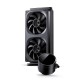 Система жидкостного охлаждения/ Water Cooling System JONSBO TH-240 Black (260W, 240mm, LED temp., Black, ARGB/ Fans: 2x120mm, 62.4CFM, 37.3dBA, 2400RPM/ Pump height 72mm, 30dBA, 2400RPM, Rad thickness 27mm/ S: 1851, 1700, 1200, 115X, AM5, AM4)