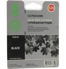 -/ Картридж струйный Cactus CS-PGI520BK черный (16мл) для Canon Pixma MP540/MP550/MP620/MP630/MP640/MP6