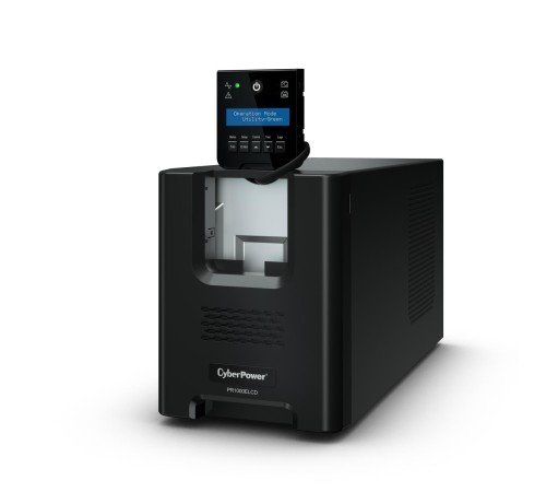 ИБП CyberPower PR1000ELCD, Line-Interactive, 1000VA/900W, 8 IEC-320 С13 розеток, USB&Serial, SNMPslot, LCD дисплей, Black, 0.6х0.35х0.4м., 21кг./ UPS Line-Interactive CyberPower PR1000ELCD 1000VA/900W USB/RS-232/EPO/SNMPslot (8 IEC С13)