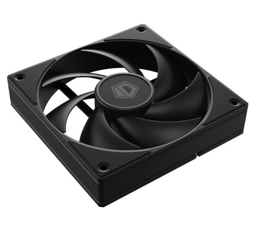 Вентилятор для корпуса ID-COOLING AF-125-K 120x120x25мм (60шт./кор, PWM, резиновые углы, черный, 500-2000об/мин)  BOX