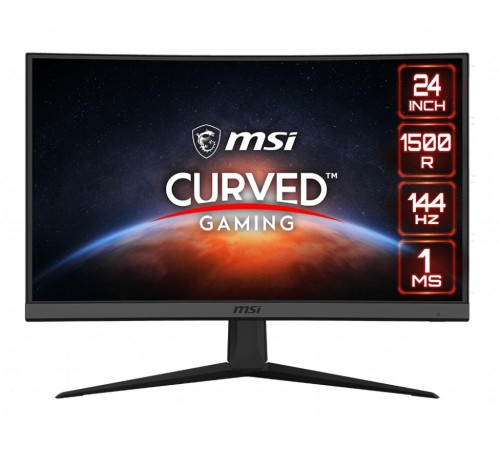 Монитор LCD 23.6'' [16:9] 1920х1080(FHD) VA, Curved, nonGLARE, 144 Hz, 250 cd/m2, H178°/V178°, 3000:1, 100M:1, 16.7M, 1ms, 2xHDMI, DP, Tilt, 1Y, Black (Вскрытая упаковка)