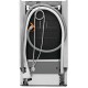 Встраиваемые посудомоечные машины ELECTROLUX/ Встраиваемая узкая посудомоечная машина, загрузка на 10 комплектов посуды, сенсорное управление, 8 программ, 44.6x55x82 см, черный цвет, сушка: стандартная (конденсация), индикация на полу: проекция дисплея