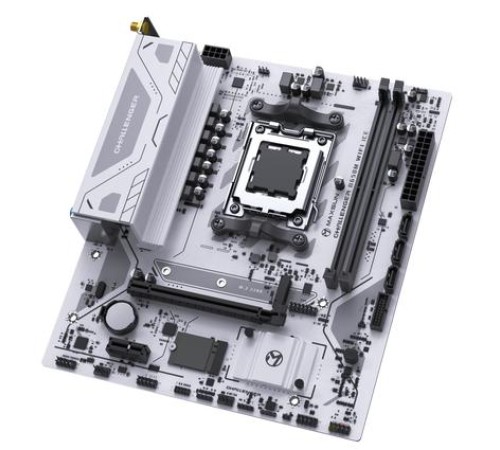 Материнская плата MAXSUN MS-Challenger B650M WIFI ICE V2, AM5, B650, 2*DDR5, 3*SATA 3.0, M.2, USB 3.2, USB 2.0, 1*PCIE 16, 1*PCIE 1, HDMI+DP, mATX