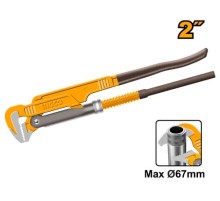 Сверхмощный шведский трубный ключ на 90° Ingco HPW04021,макс. 67мм