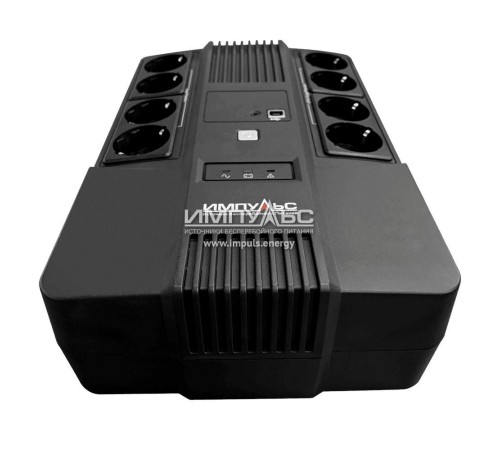 ИБП МАСТЕР 1000, 1000ВА/600Вт, LED, USB, RJ11/RJ45, SCHUKOx8