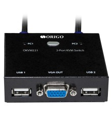 Переключатель ORIGO 2-портовый KVM-переключатель с портами VGA и USB