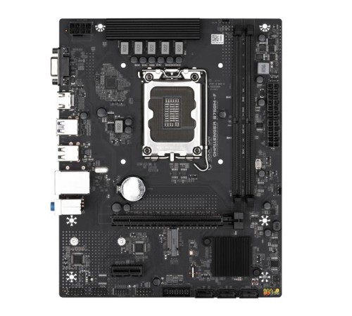Материнская плата MAXSUN MS-Challenger B760M-F, LGA1700, B760, 2*DDR4, 3*SATA3, M.2, 2*USB 3.2, 4*USB 2.0, 1*PCIEx16, 1*PCIEx1, VGA+HDMI,  mATX
