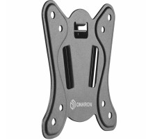 Кронштейн ONKRON/ 10-32" макс. 100*100, наклон 0º, поворот 0º, вес до 20кг, черный