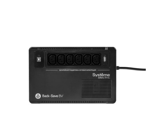 Источник бесперебойного питания Systeme Electric Back-Save, 600VA/360W, 230V, Line-Interactive, AVR, 6xC13 Outlets, USB charge(type A), USB